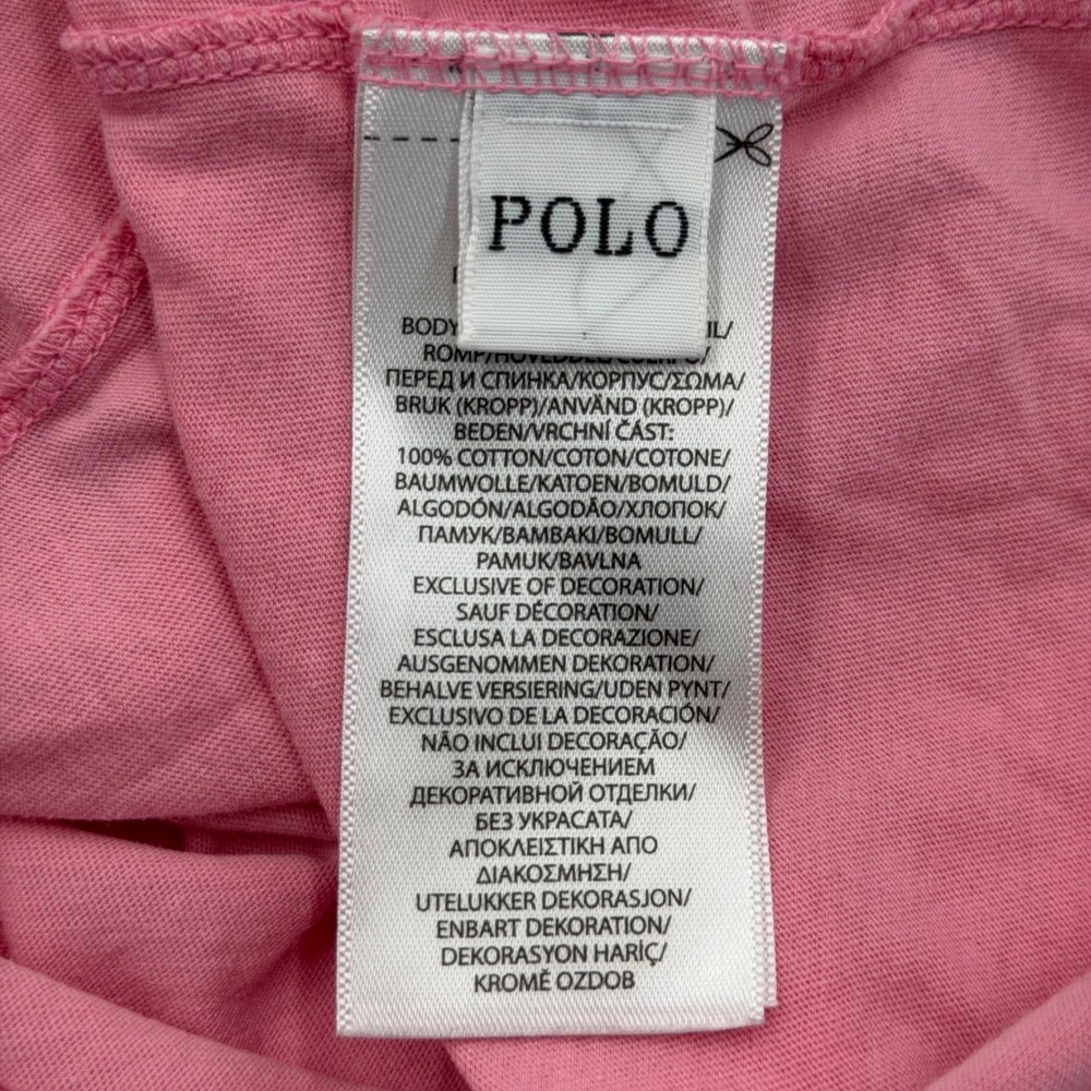 Polo Ralph Lauren Pink Short Sleeve Crewneck Pony Logo T-Shirt XXL Womens - Picture 6 of 6